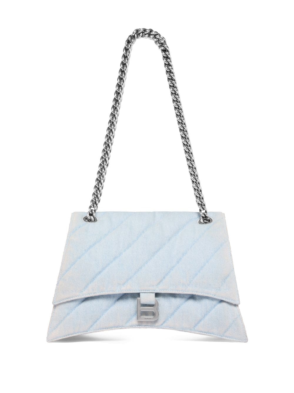 Balenciaga medium Crush quilted denim shoulder bag - Image 5