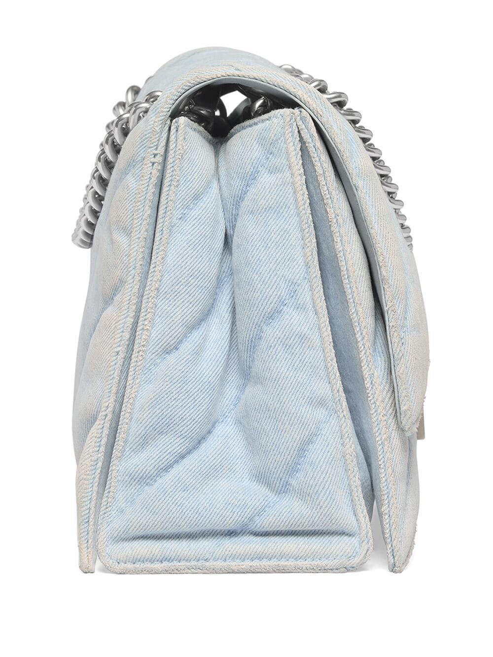 Balenciaga medium Crush quilted denim shoulder bag - Image 4