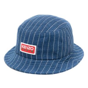 Kenzo logo-patch denim bucket hat