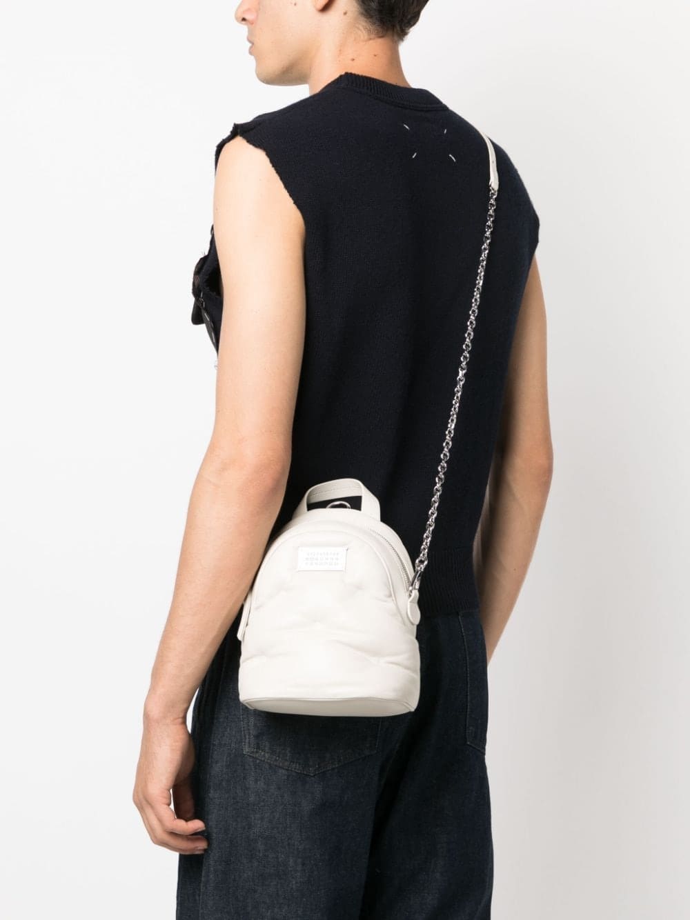 Maison Margiela Glam Slam leather backpack - Image 5