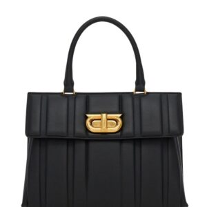Ferragamo Gancini flip-lock leather tote bag