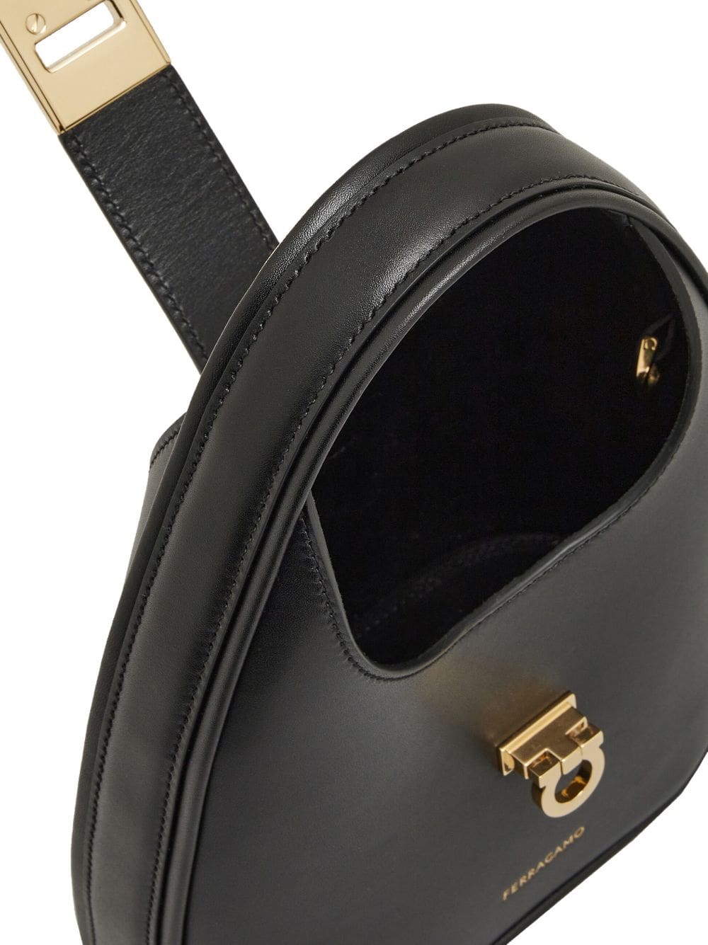 Ferragamo mini Gancini-buckle leather hobo bag - Image 5