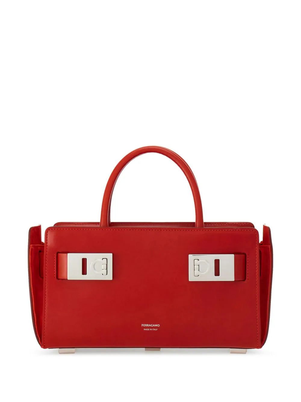 Ferragamo small Gancini buckles leather tote bag