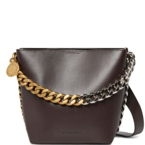 Stella McCartney Frayme logo-plaque shoulder bag