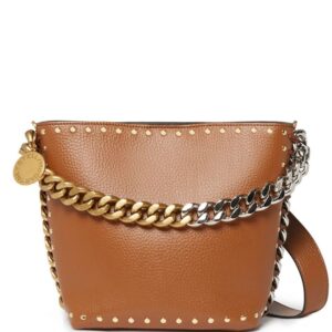 Stella McCartney Frayme studded bucket bag