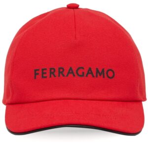 Ferragamo logo-print baseball cap