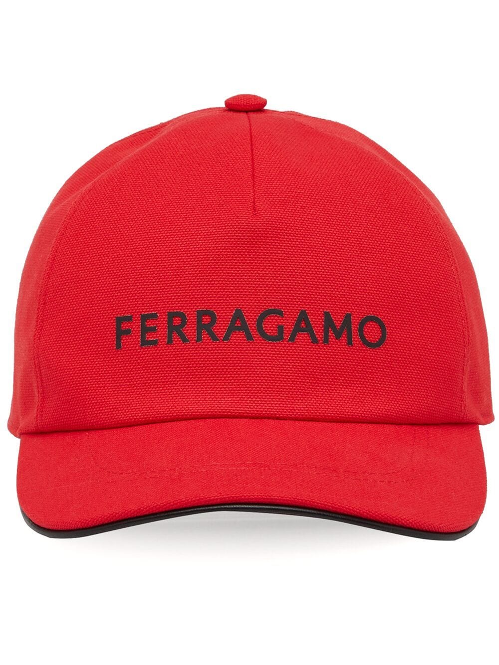 Ferragamo logo-print baseball cap