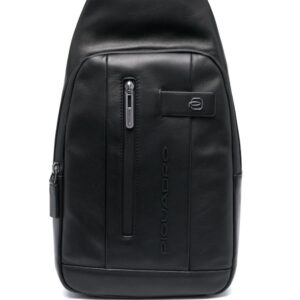 PIQUADRO logo-plaque zipped backpack