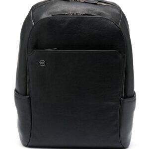 PIQUADRO logo-detail leather backpack