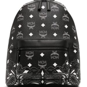 MCM medium Stark bandana monogram backpack