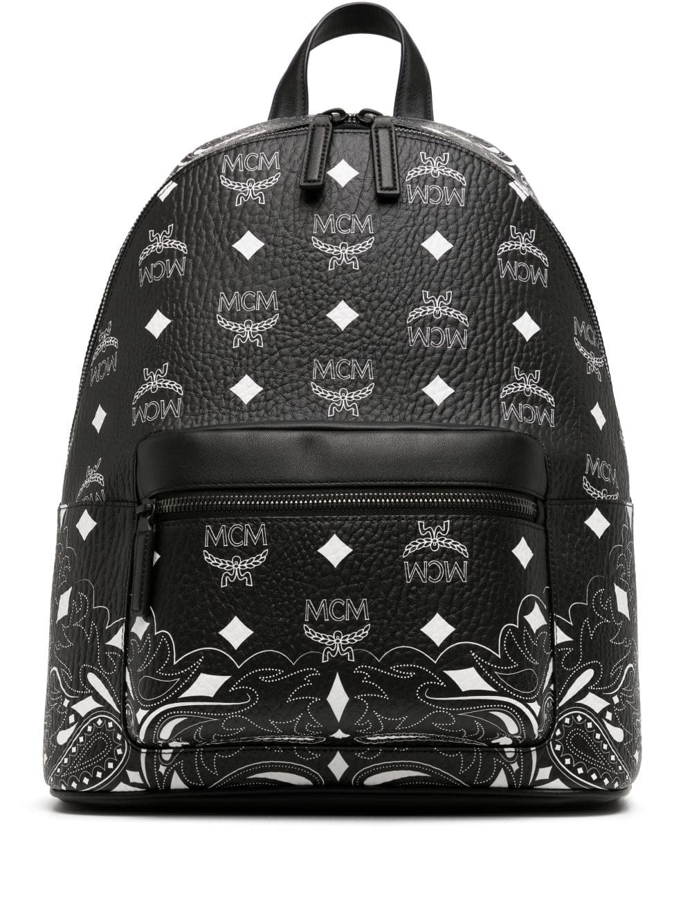 MCM medium Stark bandana monogram backpack