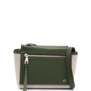DKNY Pax cotton-linen crossbody bag