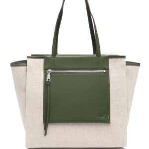 DKNY logo-plaque cotton tote bag