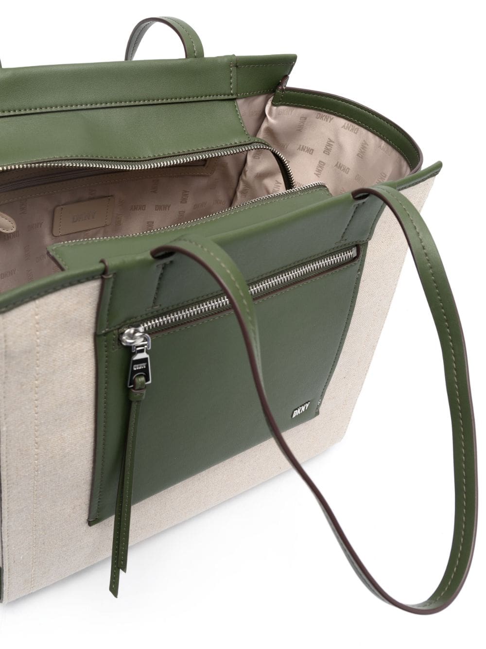 DKNY logo-plaque cotton tote bag - Image 5