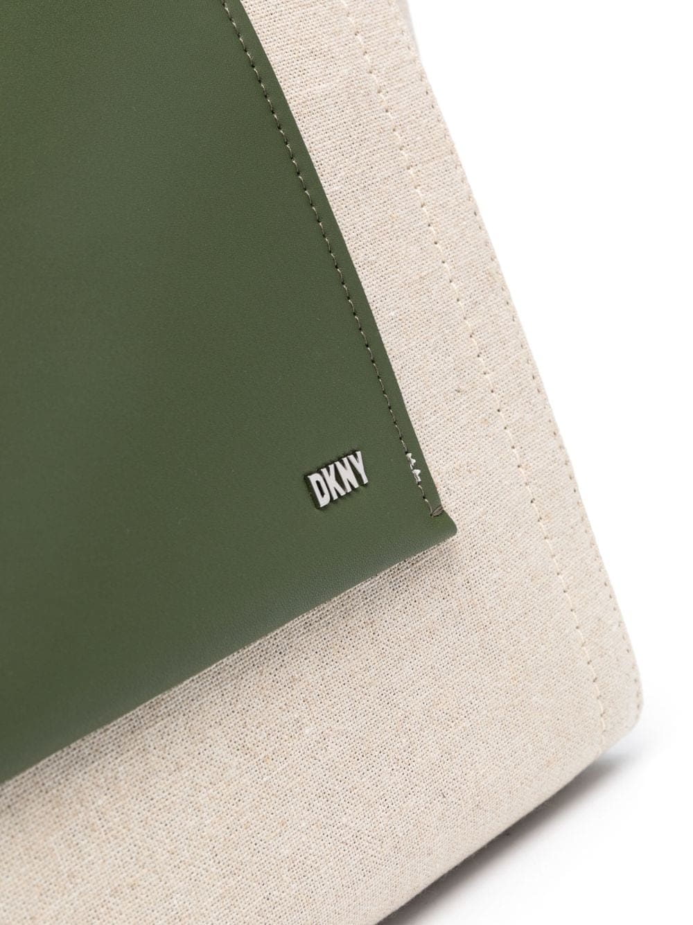 DKNY logo-plaque cotton tote bag - Image 4