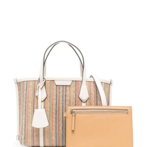 Tory Burch small Perry raffia tote bag