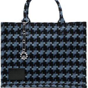 SANDRO Kashbag tweed tote bag