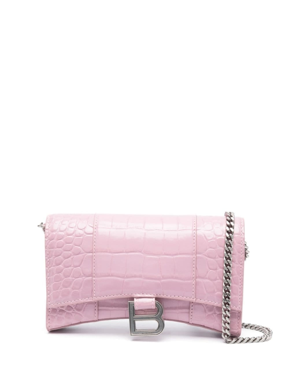 Balenciaga Hourglass crocodile-effect leather wallet
