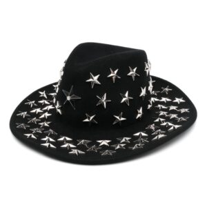 Philipp Plein star-stud embellished fedora hat