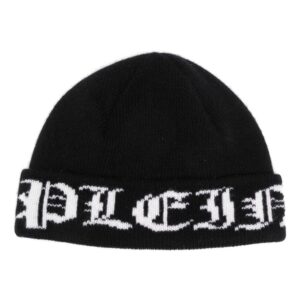 Philipp Plein gothic plein wool beanie hat