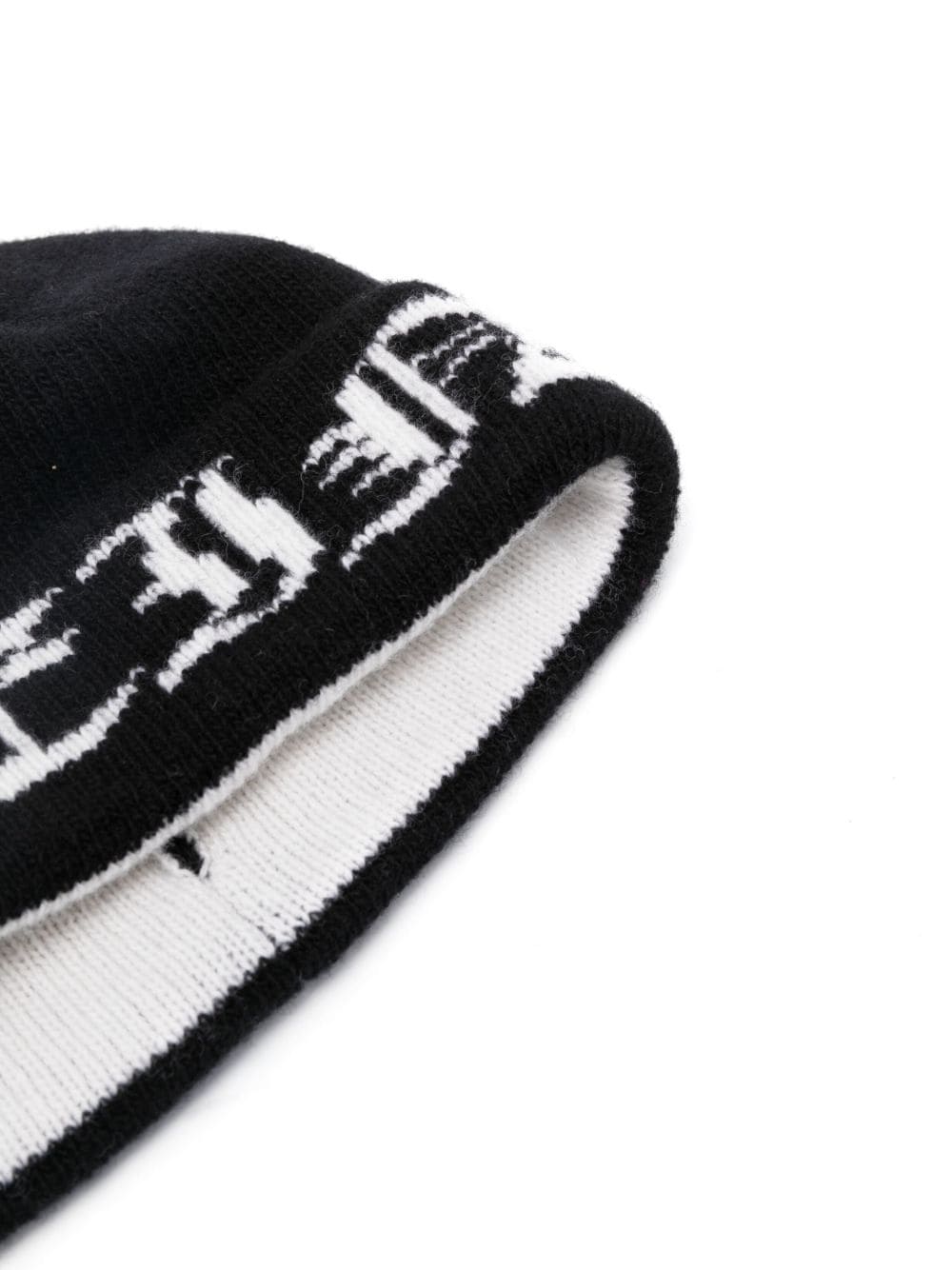 Philipp Plein gothic plein wool beanie hat - Image 2
