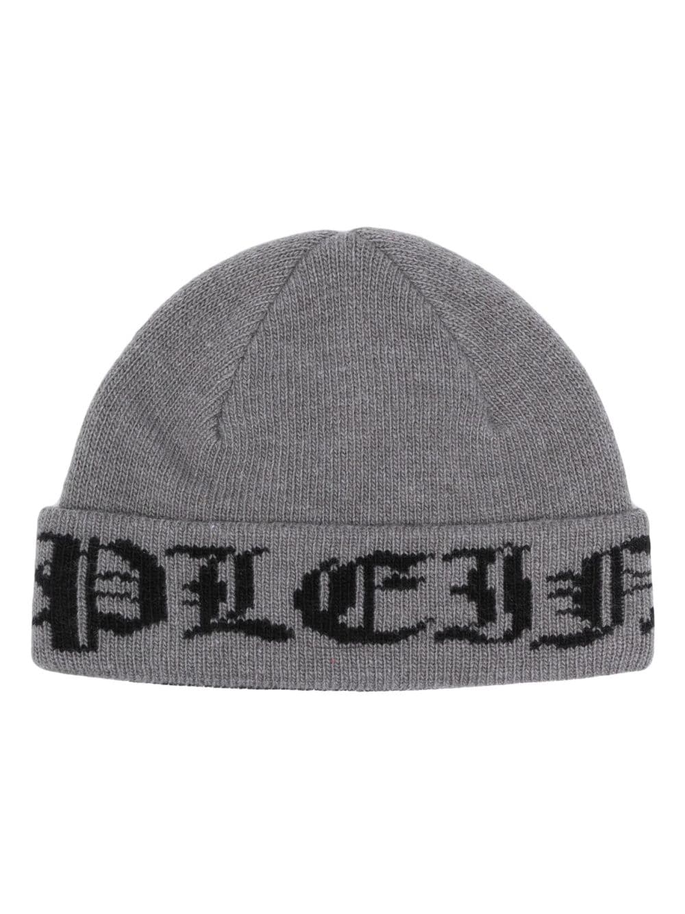 Philipp Plein gothic plein wool beanie hat
