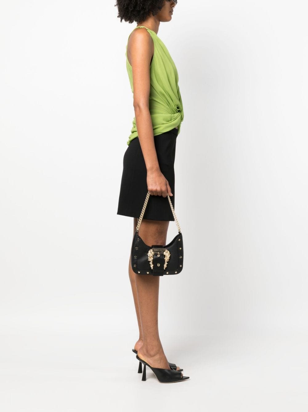 Versace Jeans Couture Baroque buckle shoulder bag - Image 2