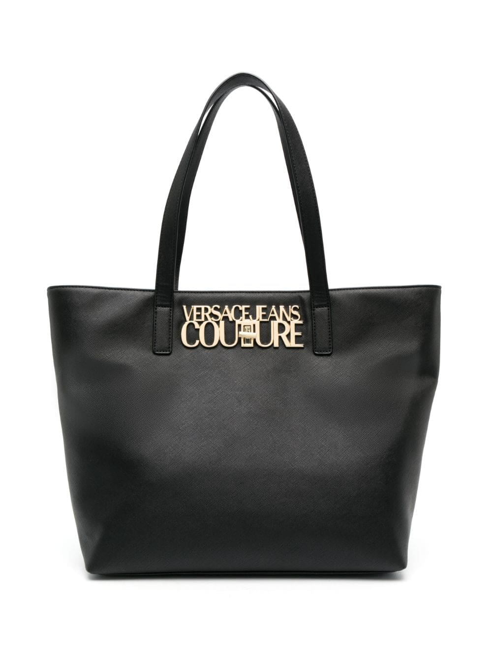 Versace Jeans Couture logo-plaque faux-leather tote bag