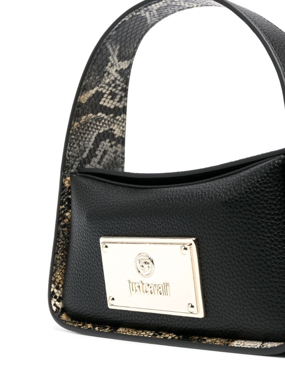 Just Cavalli logo-plaque pebbled crossbody bag - Image 4