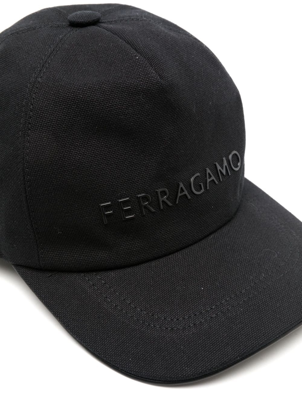Ferragamo logo-rubberized canvas cotton cap - Image 2