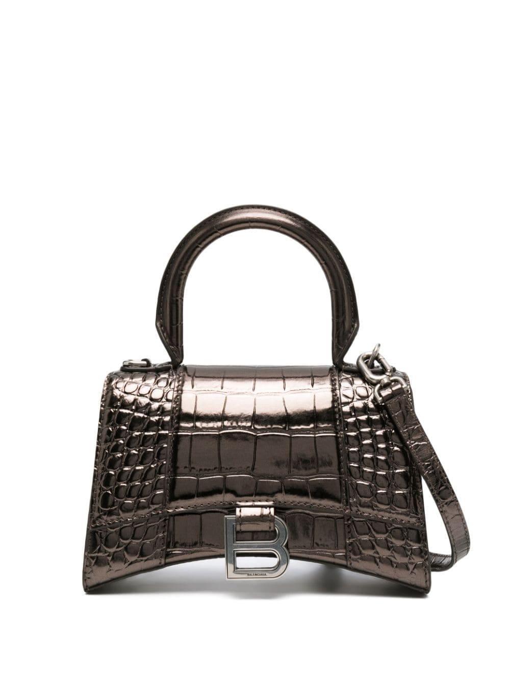 Balenciaga Hourglass XS crocodile-embossed tote bag