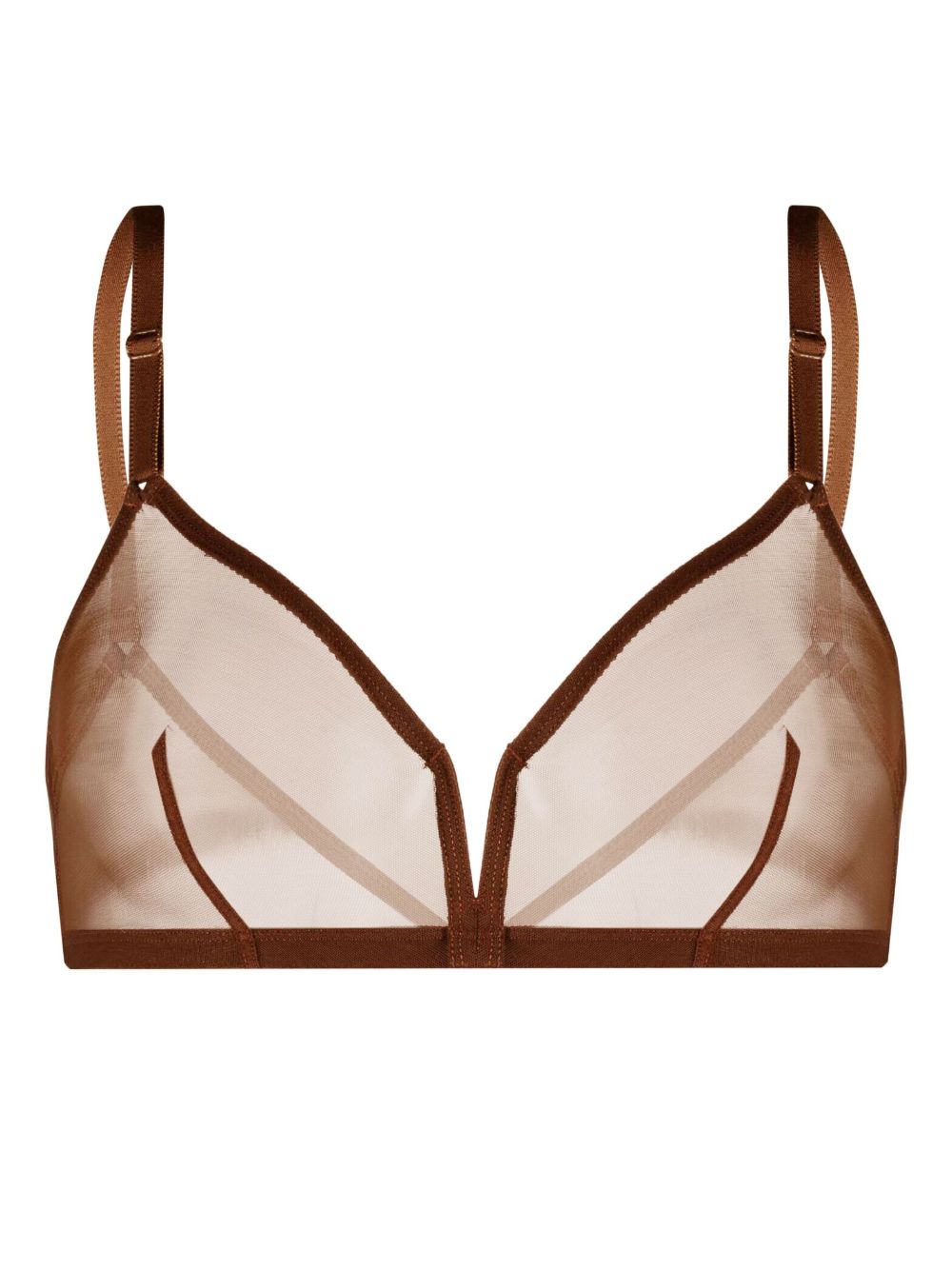 ERES contrasting-trim spaghetti-strap bra