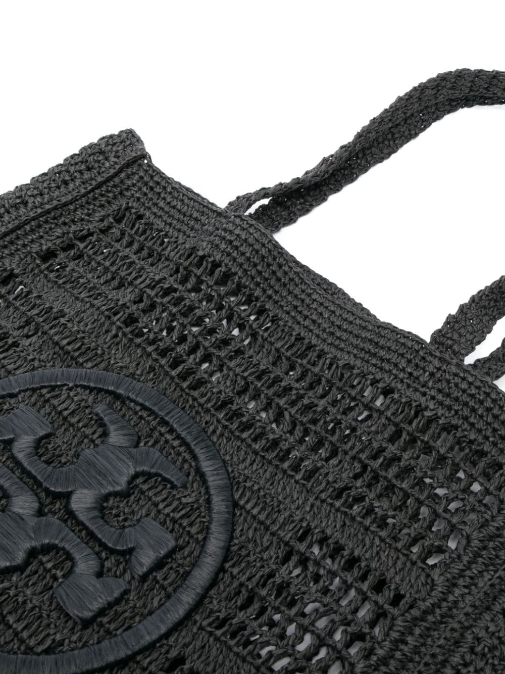 Tory Burch Ella logo-embroidered crochet tote bag - Image 4