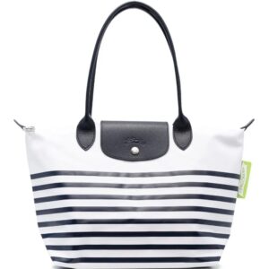 Longchamp medium Le Pliage striped tote bag