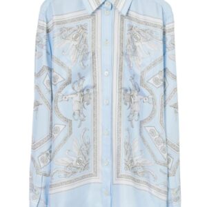 Burberry Statue-print silk shirt