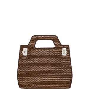 Ferragamo Wanda rhinestone mini bag