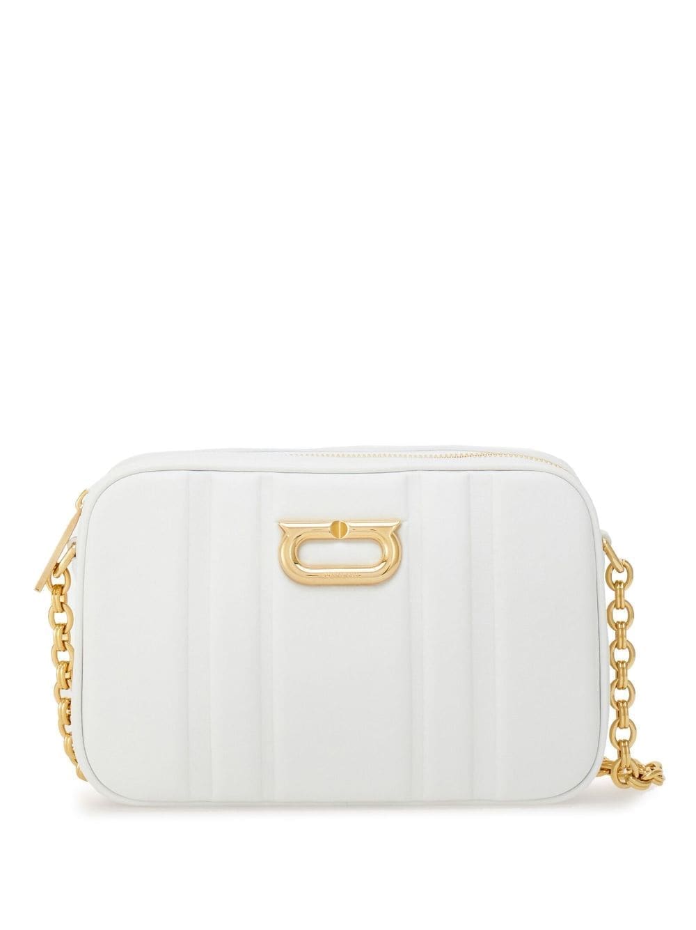 Ferragamo Gancini leather camera case