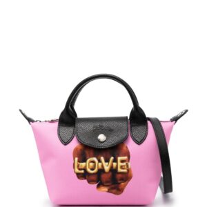 Longchamp x ToiletPaper printed tote bag