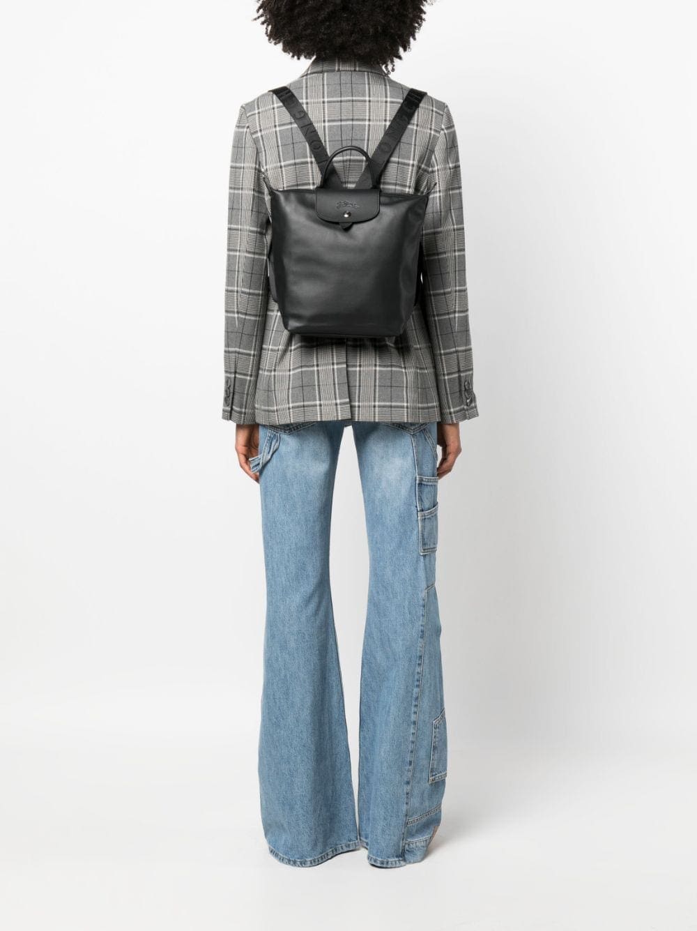 Longchamp small Le Pliage leather backpack - Image 3