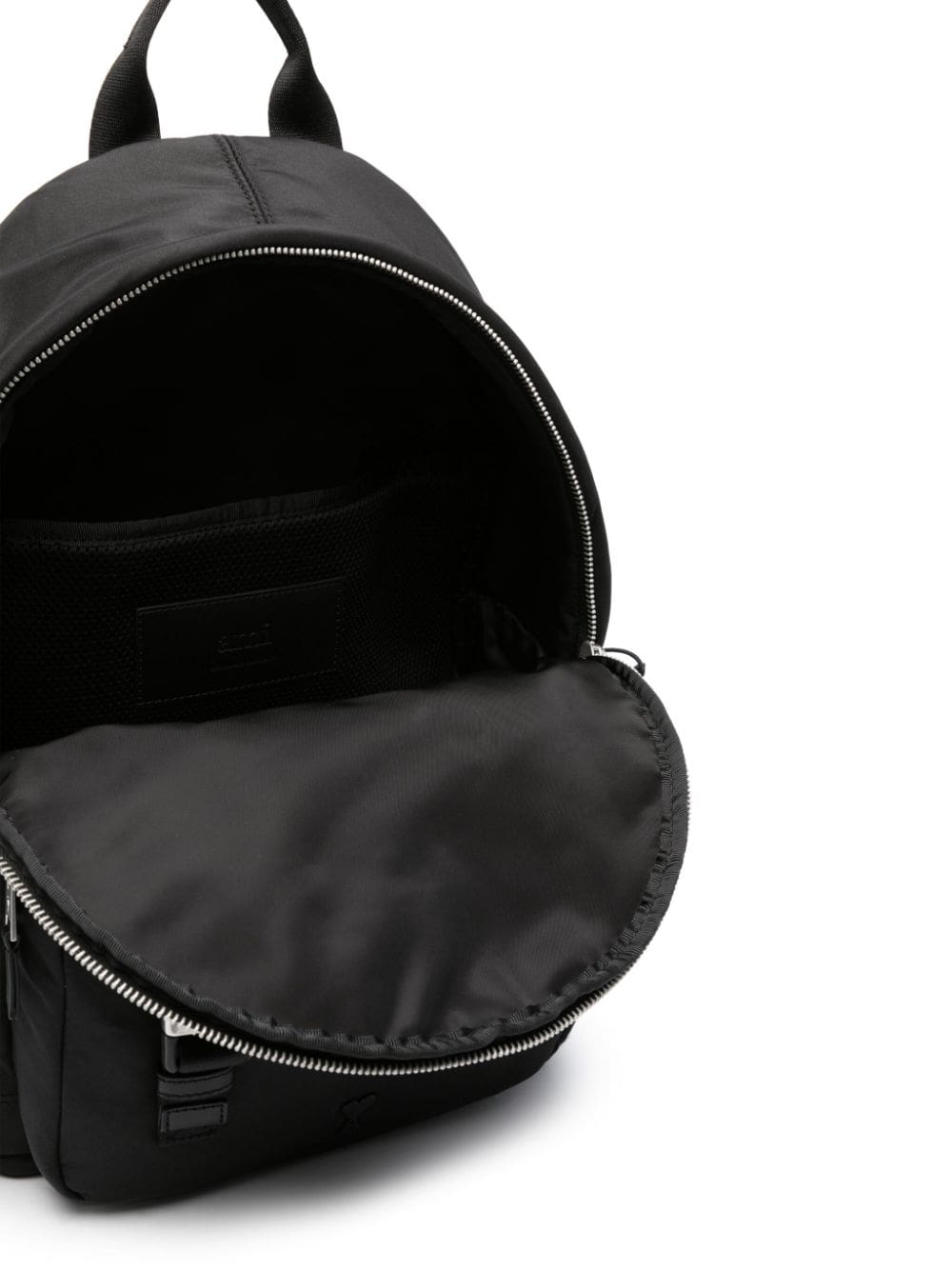 AMI Paris logo-plaque zipped backpack - Image 2