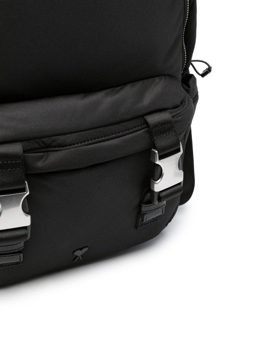 AMI Paris logo-plaque zipped backpack - Image 5