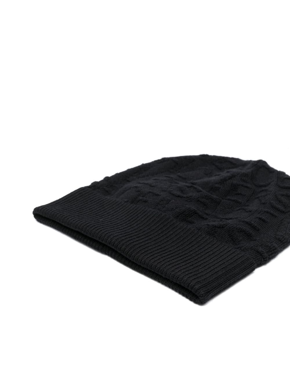 Versace logo-pattern wool beanie - Image 2