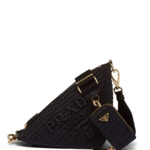 Prada Triangle crochet shoulder bag