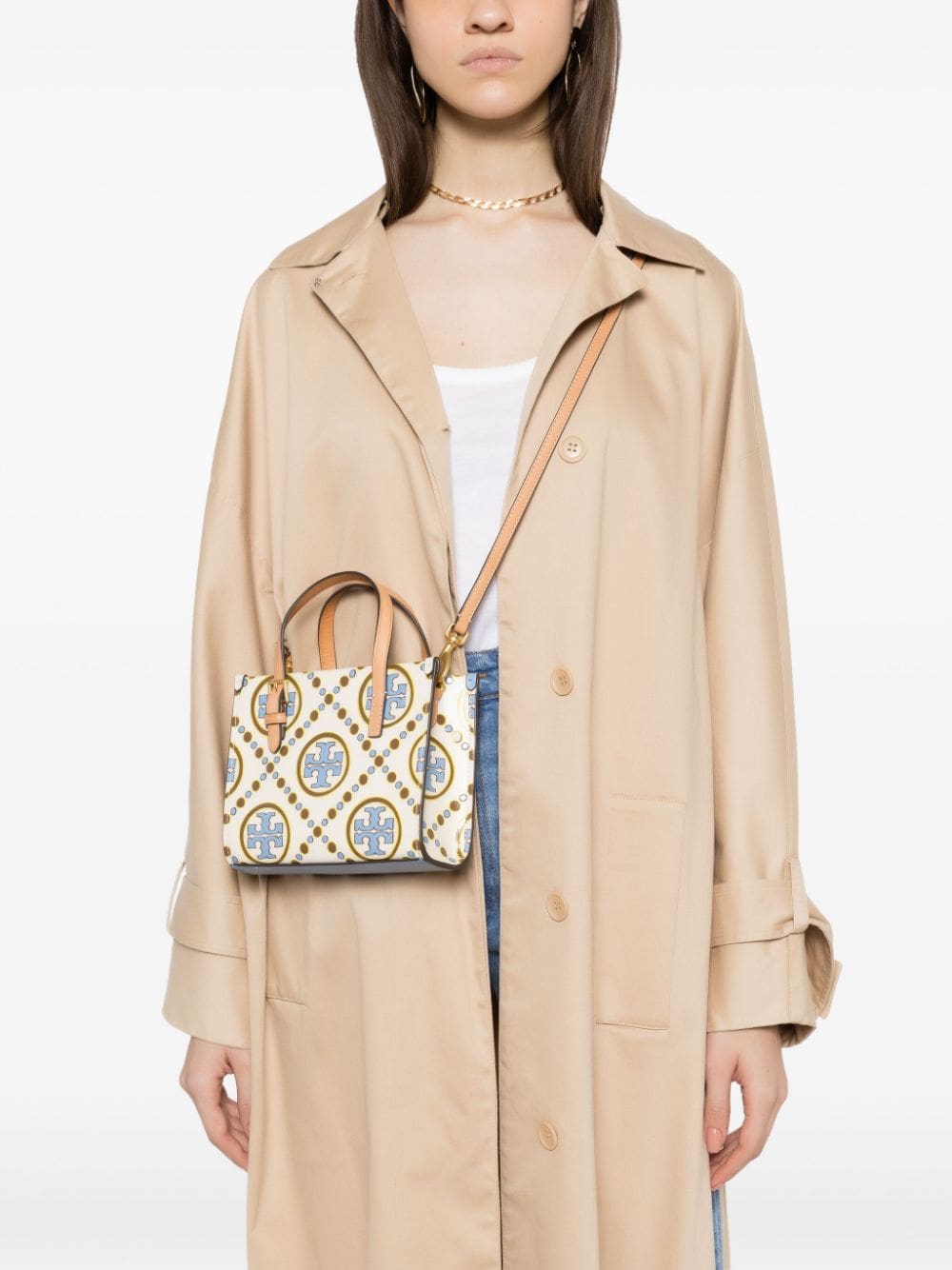 Tory Burch T Monogram leather mini bag - Image 2