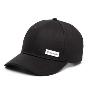 Calvin Klein logo-patch cotton baseball cap