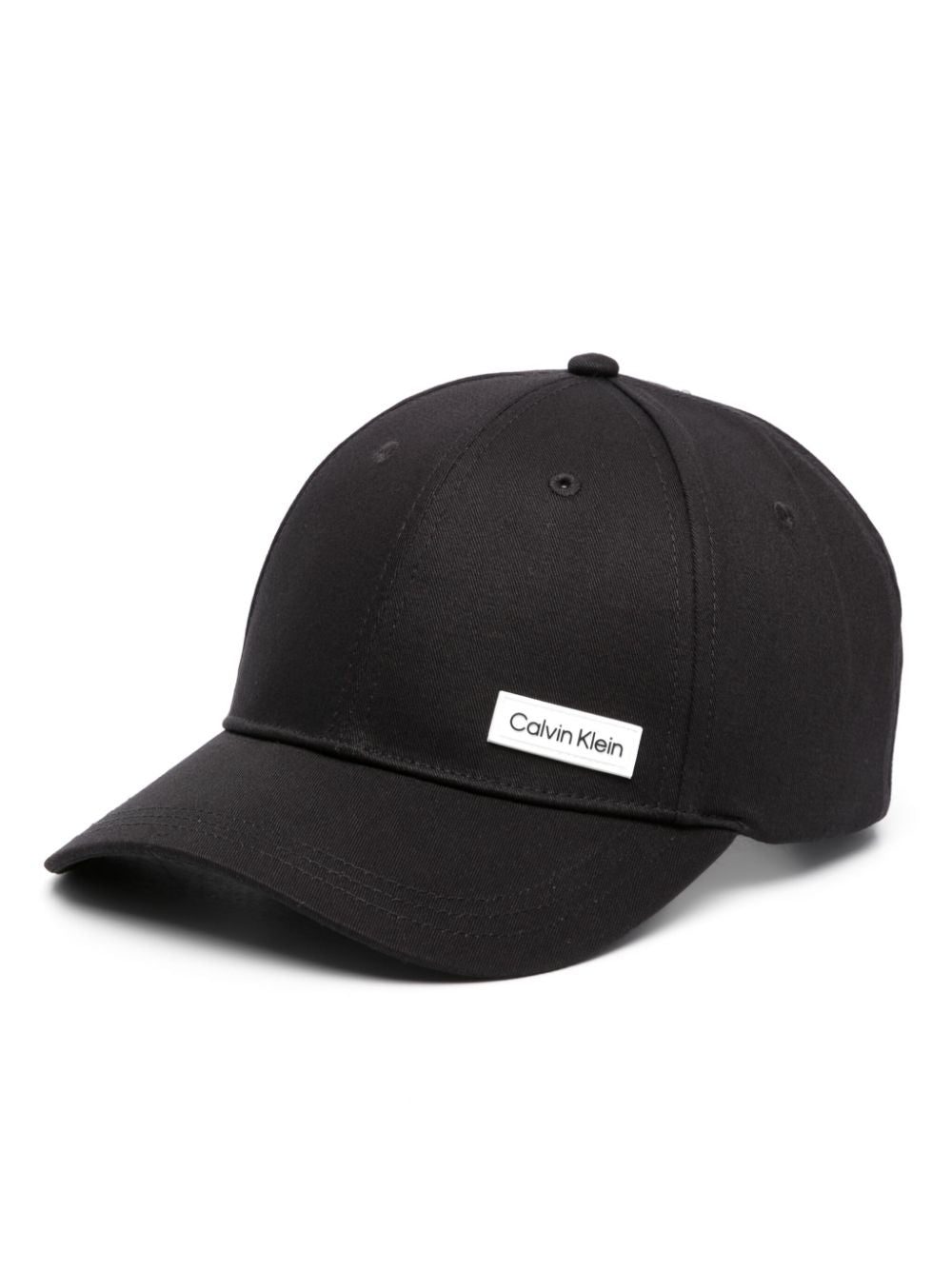 Calvin Klein logo-patch cotton baseball cap
