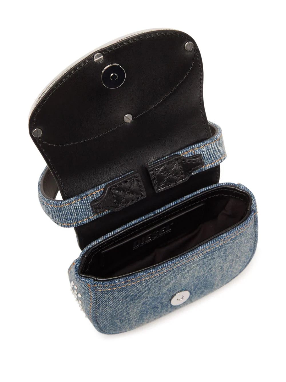 Diesel mini 1DR crystal-embellished crossbody bag - Image 4