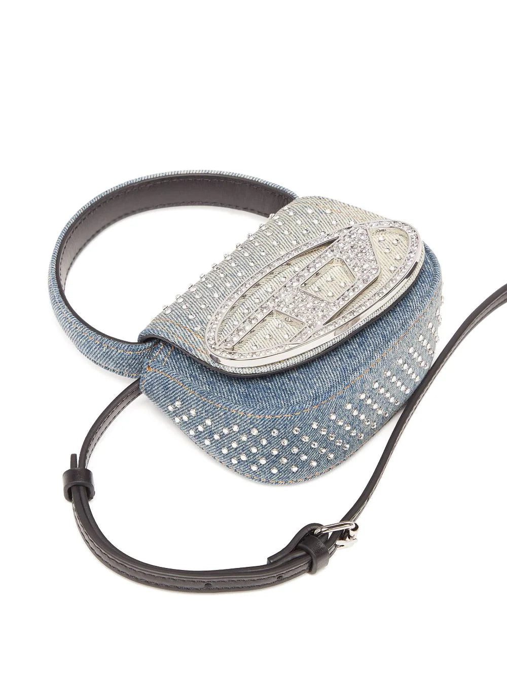 Diesel mini 1DR crystal-embellished crossbody bag - Image 5