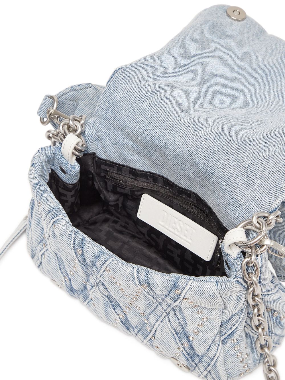Diesel Charm-D embellished shoulder bag - Image 4