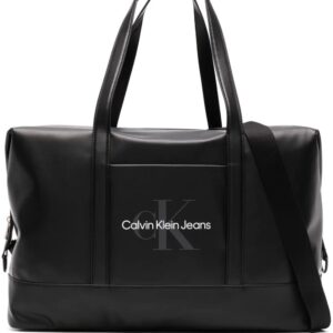 Calvin Klein Jeans  Square Logo faux-leather duffle bag